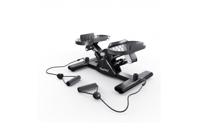 Балансировочный степпер DFC XtivePRO с эспандерами, черный Балансировочный степпер DFC XtivePRO с эспандерами, черный